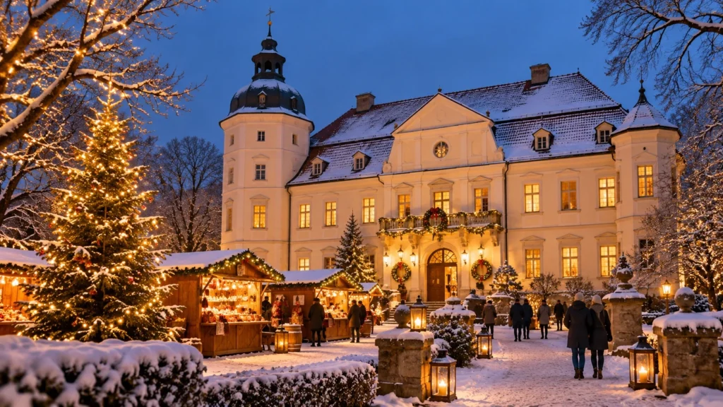 Bild: Schlosspark Vetschau Weihnachtsmarkt